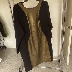 Gold & Black chic date dress